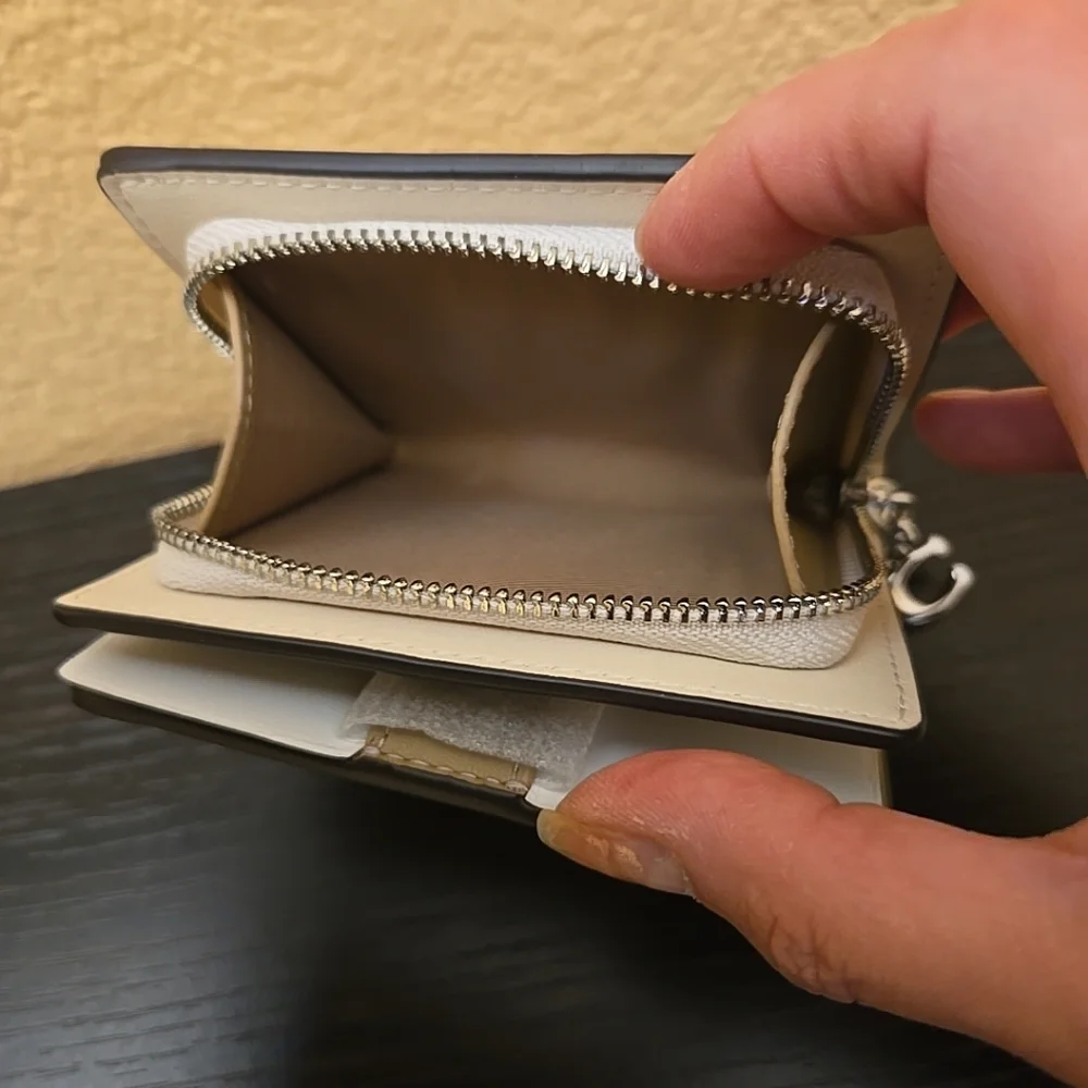 Coach Snap Small Wallet With Cherry Print - Picture 13 of 15